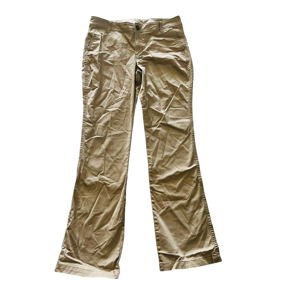 Old Navy Boot Cut Mid Rise Pants Size 8 NWT Tan - Picture 2 of 9